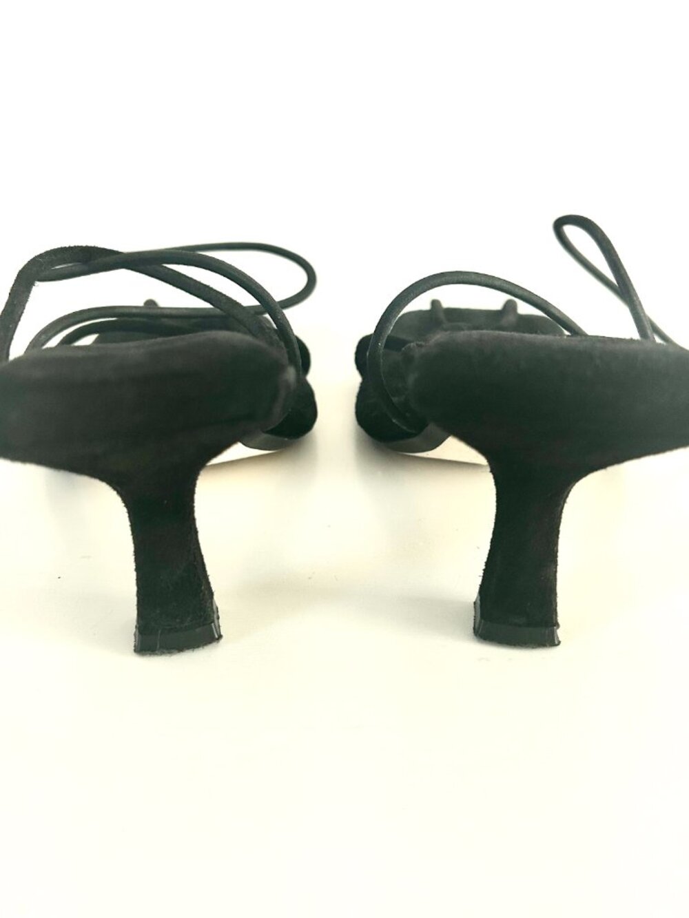 Khaite Suede Strappy Kitten Heeled Sandals - Picture 7 of 10